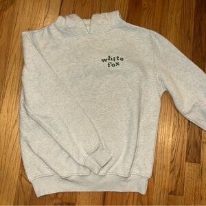 White Fox Boutique Gray Sweatshirt